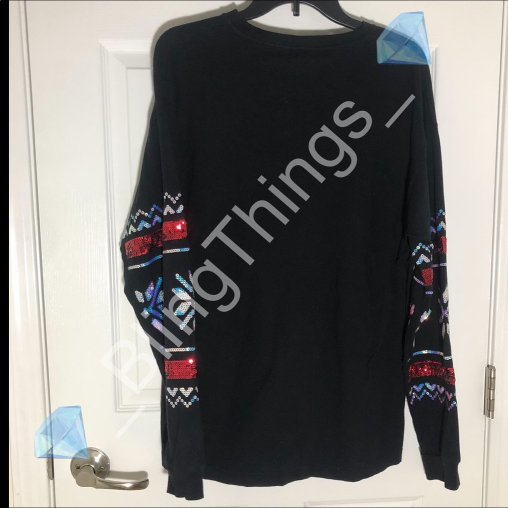 💎Rare VS PINK Holiday Christmas Bling Shirt💎 - Picture 4 of 5